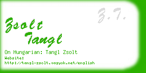 zsolt tangl business card